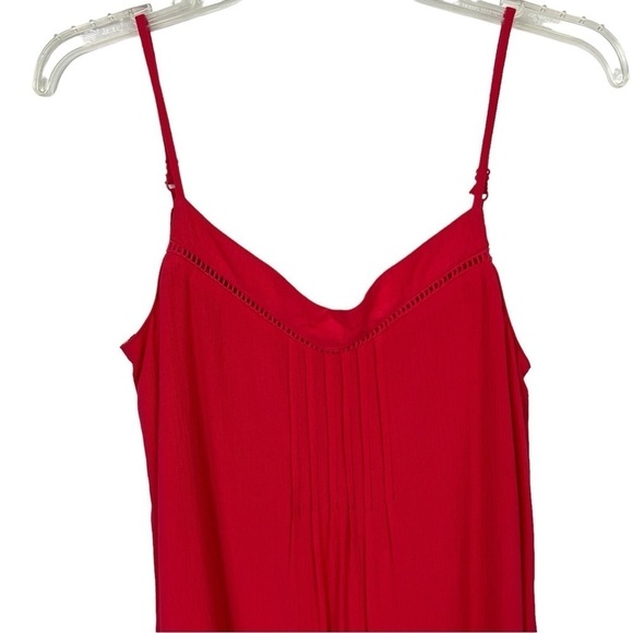 Maurices Women’s Summer Beach Sundress Sz Small Reddish Orange Spaghetti Straps - Picture 2 of 11